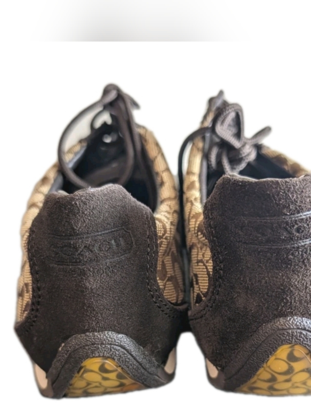 Coach sneakers Women Size 9 Remonna Brown Signature Active Shoes - Picture 3 of 5